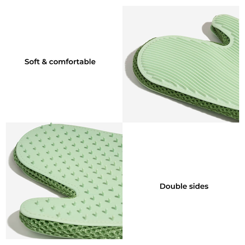 Pet Grooming Glove - Silicone Double Sides Pet Floating Brush - Mprsstore